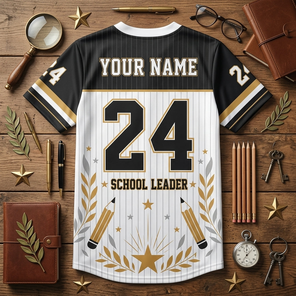 Personalized Principal Team Mesh Football Jersey - Custom School Leader Name Jersey for Educators