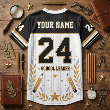 Personalized Principal Team Mesh Football Jersey - Custom School Leader Name Jersey for Educators