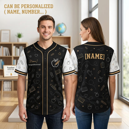 Personalized Paraprofessional Baseball Jersey - Custom Name School Educator Apparel Gift