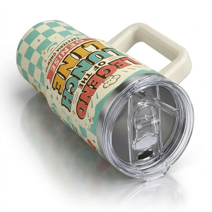 Personalized Legend of the Lunch Line 40oz Tumbler - Custom Name Cafeteria Crew Gift