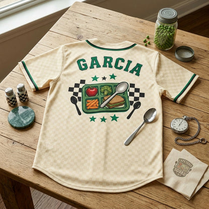 Personalized Lunch Hero Cafeteria Squad Baseball Jersey - Custom Name School Nutrition Staff Appreciation Gift