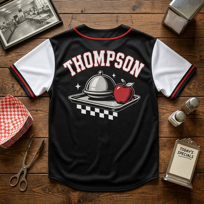 Personalized Cafeteria Worker Baseball Jersey - Custom Name Legend School Lunch Staff Gift Athletic Shirt