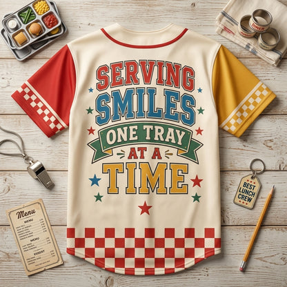 Personalized Lunch Crew Legend Baseball Jersey - Custom Cafeteria Worker Gift for School Lunch Lady