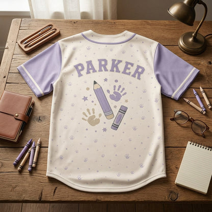 Personalized Paraprofessional Baseball Jersey - Custom Tiny Humans Helper Teacher Appreciation Gift