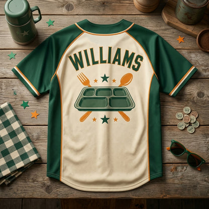 Personalized Lunchroom Legend Baseball Jersey - Custom Name School Cafeteria Staff Gift