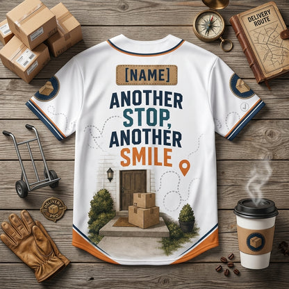 Personalized Package Delivery Pro Baseball Jersey - Custom Name Gift for Delivery Drivers & Postal Workers