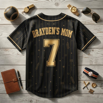 Personalized Baseball Senior Mom Jersey - Custom Name & Number Class of 2027 Senior Night Gift
