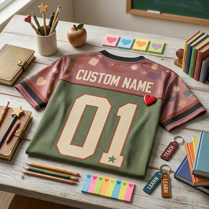 Personalized Difference Maker Parapro Club Football Jersey - Custom Name Mesh Teacher Appreciation Sportswear