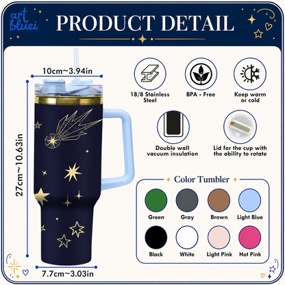 Personalized School Nurse MVP 40oz Tumbler with Handle - Custom Name Healthcare Gift