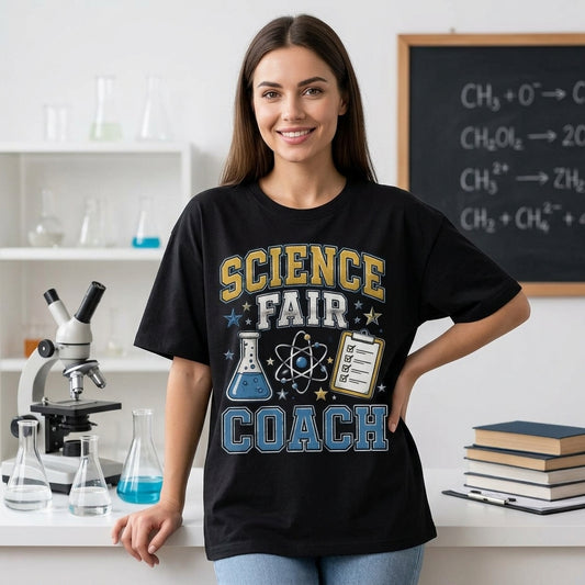 Science Fair Coach T-Shirt Sweatshirt Hoodie - STEM Mentor Appreciation Gift - mockup 1