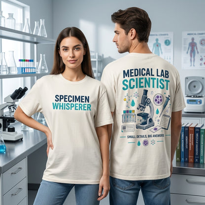 Specimen Whisperer Medical Lab Scientist T-shirt Sweatshirt Hoodie - Lab Week Gift - mockup 1
