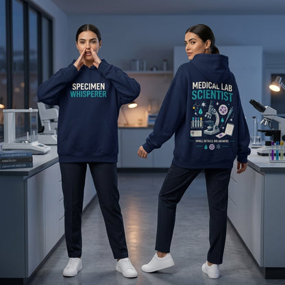 Specimen Whisperer Medical Lab Scientist T-shirt Sweatshirt Hoodie - Lab Week Gift - mockup 4