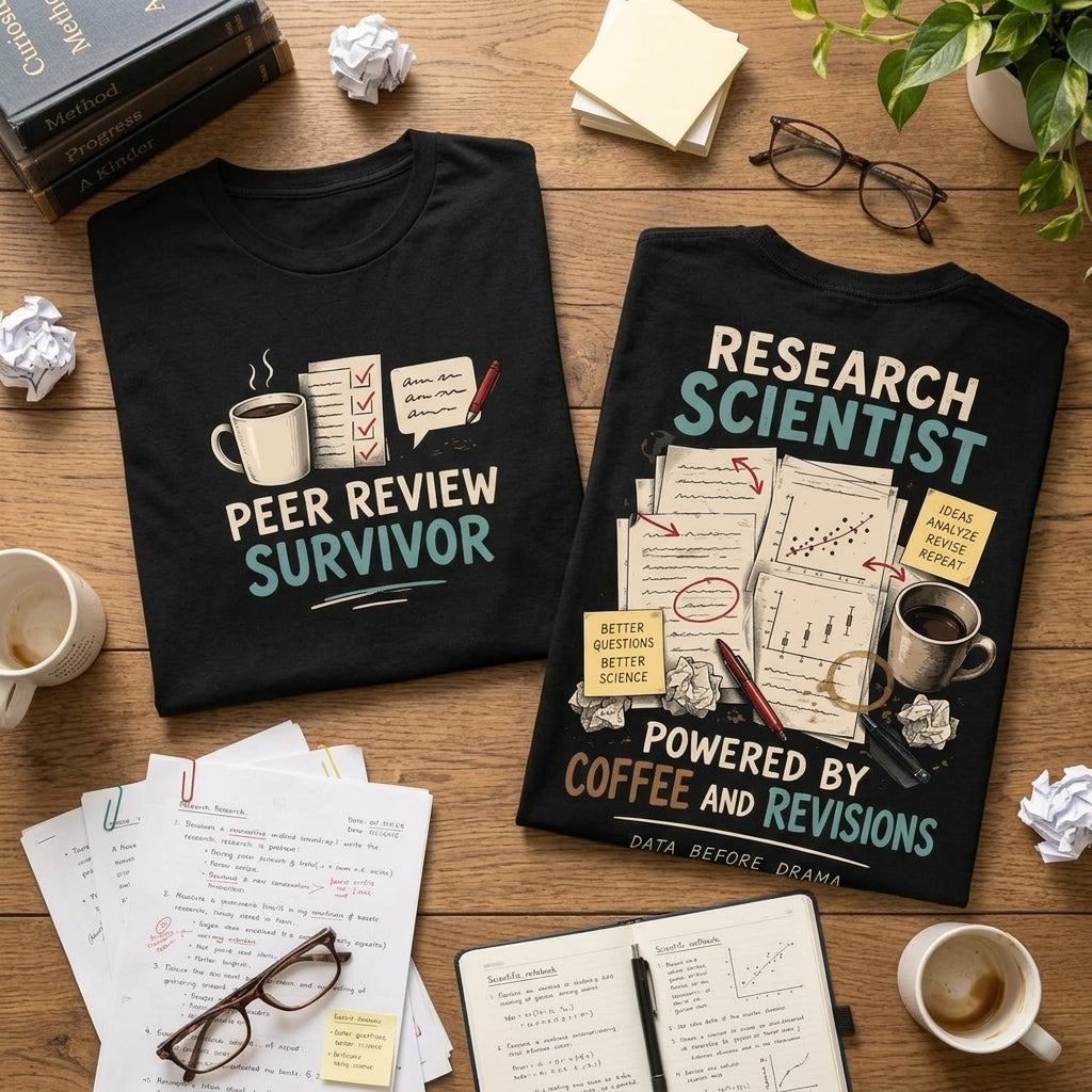 Research Scientist Peer Review Survivor T-shirt Sweatshirt Hoodie – PhD Gift - mockup 2