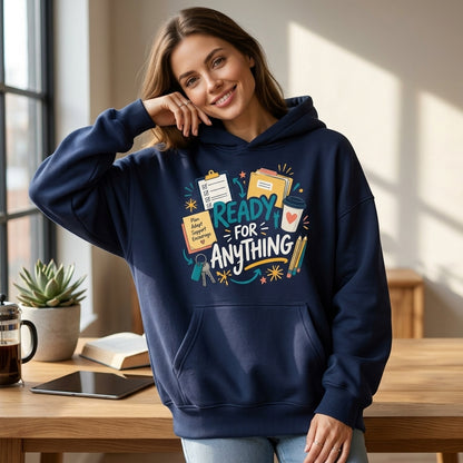 Ready For Anything Substitute Teacher T-shirt Sweatshirt Hoodie - School Educator Gift - mockup 3