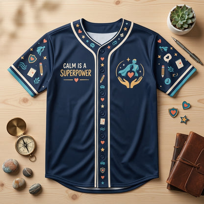 Personalized Behavior Specialist Baseball Jersey - Behavior Support Mode Apparel - mockup 4