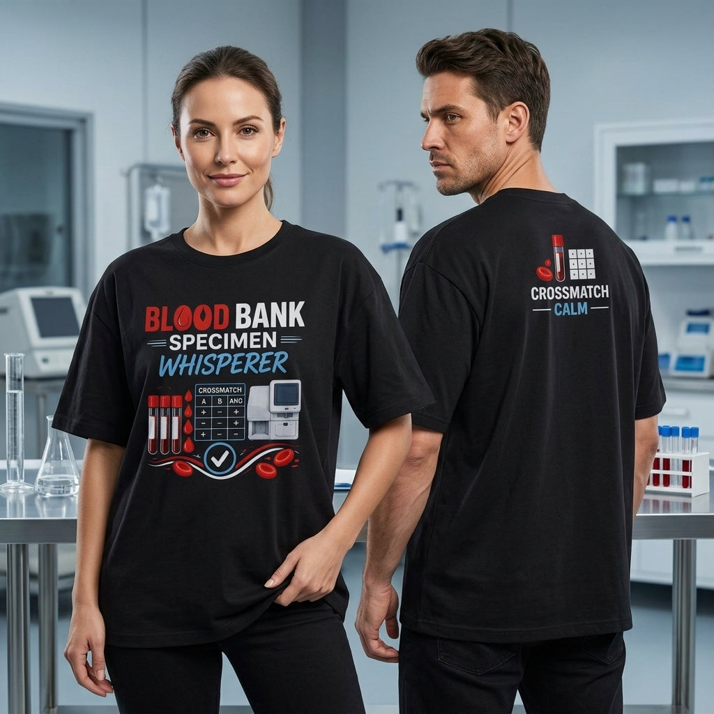 Blood Bank Specimen Whisperer T-shirt Sweatshirt Hoodie – Medical Lab Professional Gift - mockup 1