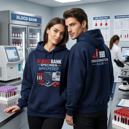 Blood Bank Specimen Whisperer T-shirt Sweatshirt Hoodie – Medical Lab Professional Gift - mockup 3