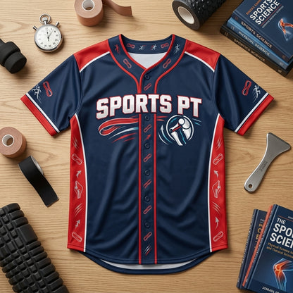 Custom Sports Physical Therapist Baseball Jersey – Mobility Game Plan Professional Apparel - mockup 3