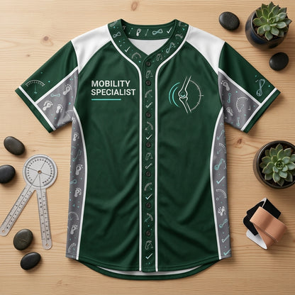 Personalized Mobility Specialist Physical Therapist Baseball Jersey – Professional Athletic Apparel - mockup 3