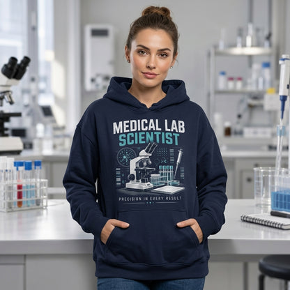 Personalized Medical Lab Scientist T-shirt Sweatshirt Hoodie – Lab Tech Gift - mockup 3