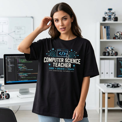 Computer Science Teacher Code Lab T-shirt Sweatshirt Hoodie – Tech Educator Gift - mockup 1