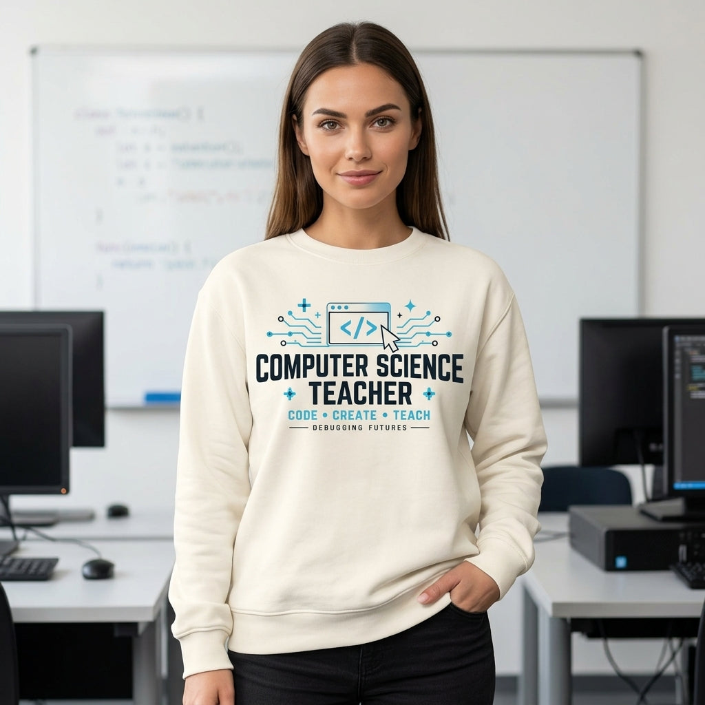 Computer Science Teacher Code Lab T-shirt Sweatshirt Hoodie – Tech Educator Gift - mockup 2