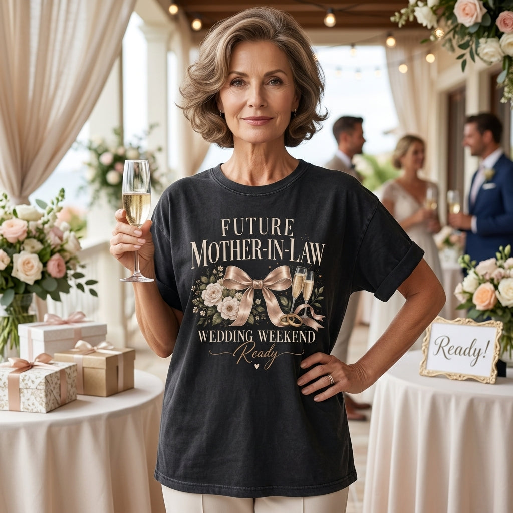 Future Mother-In-Law Wedding Weekend Ready T-shirt Sweatshirt Hoodie - Bridal Party Gift - mockup 1
