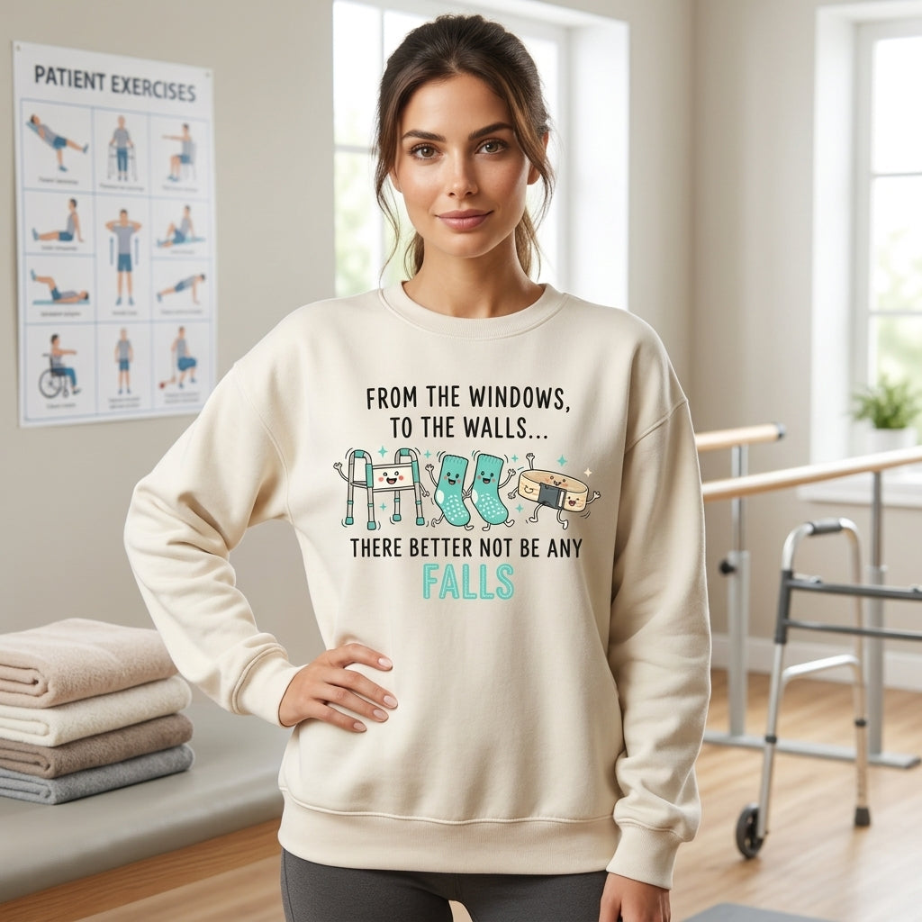 From the Windows to the Walls Funny Nurse T-shirt Sweatshirt Hoodie - Healthcare Gift - mockup 2