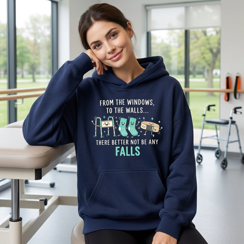From the Windows to the Walls Funny Nurse T-shirt Sweatshirt Hoodie - Healthcare Gift - mockup 3