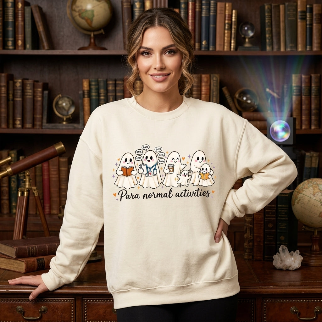 Para Normal Activities Paraprofessional Halloween T-shirt Sweatshirt Hoodie – Teacher Aide Gift - mockup 2