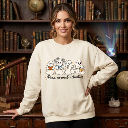 Para Normal Activities Paraprofessional Halloween T-shirt Sweatshirt Hoodie – Teacher Aide Gift - mockup 2