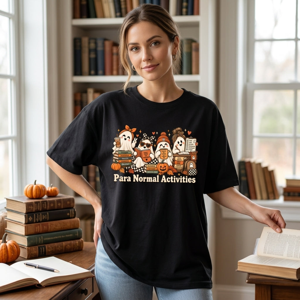 Para Normal Activities Paraprofessional Halloween T-shirt Sweatshirt Hoodie – SpEd Teacher Aide Gift - mockup 1
