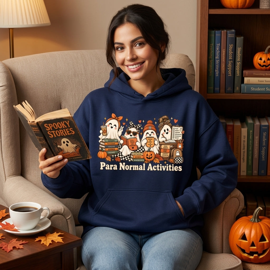 Para Normal Activities Paraprofessional Halloween T-shirt Sweatshirt Hoodie – SpEd Teacher Aide Gift - mockup 3
