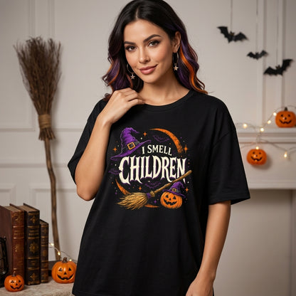 I Smell Children Teacher Halloween T-shirt Sweatshirt Hoodie - Spooky Season Apparel - mockup 1