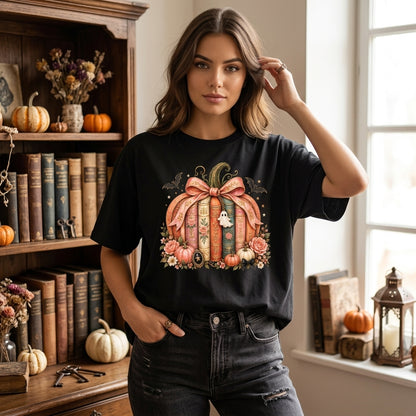 Book Pumpkin Sweatshirt Fall Bookish T-Shirt Hoodie for Librarians & Teachers - mockup 1