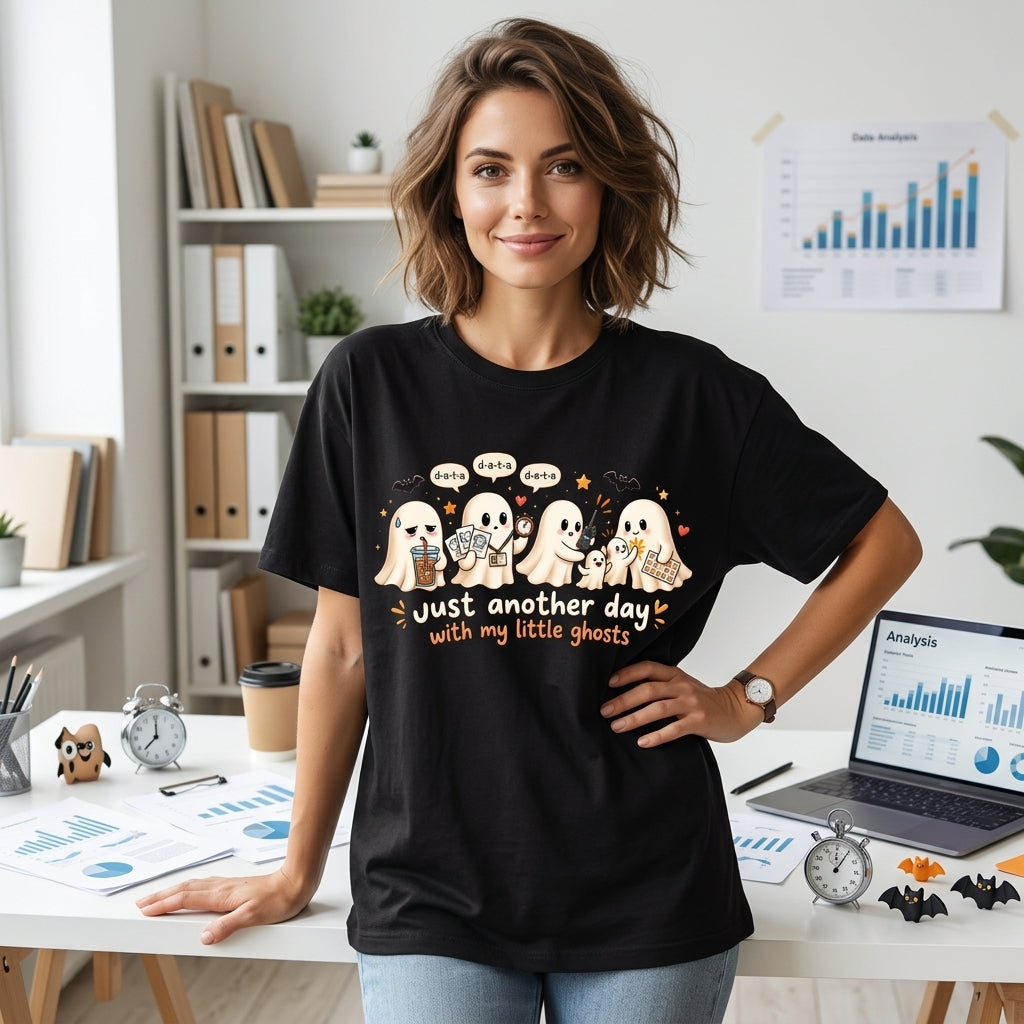 Just Another Day With My Little Ghosts Para Squad T-shirt Sweatshirt Hoodie – Cute SPED Gift - mockup 1