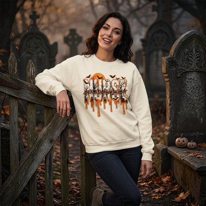 Spooky Graveyard Scene Nurse Halloween T-shirt Sweatshirt Hoodie - Nurse Gift - mockup 2