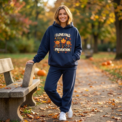 I Love Fall Prevention Shirt – Funny Nurse & Physical Therapist T-shirt Sweatshirt Hoodie - mockup 3