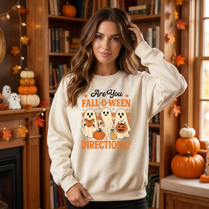 Are You Fall O Ween Directions T-shirt Sweatshirt Hoodie – Ghost Teacher Halloween Gift - mockup 2