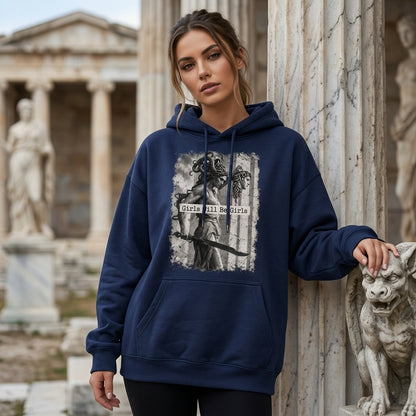 Girls Will Be Girls Vintage Medusa T-shirt Sweatshirt Hoodie – Feminist Graphic Tee - mockup 2