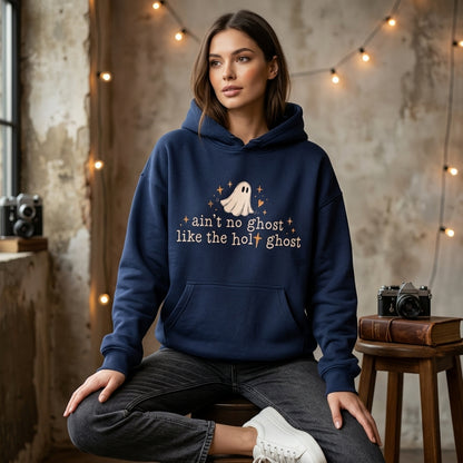 Ain't No Ghost Like The Holy Ghost T-shirt Sweatshirt Hoodie - Christian Faith Tee - mockup 2