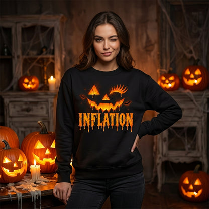 Due to Inflation This is My Funny Halloween Costume T-shirt Sweatshirt Hoodie - mockup 2