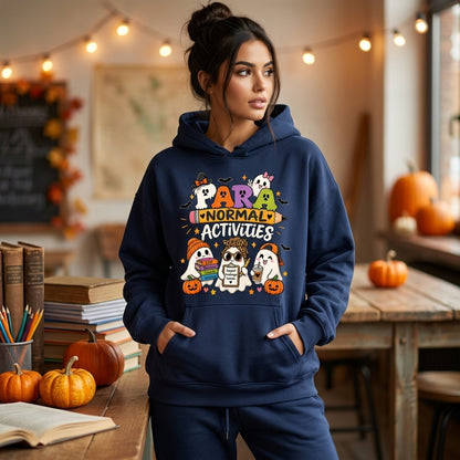 Para Normal Activities SPED Teacher Ghost T-shirt Sweatshirt Hoodie – Paraeducator Halloween Gift - mockup 2