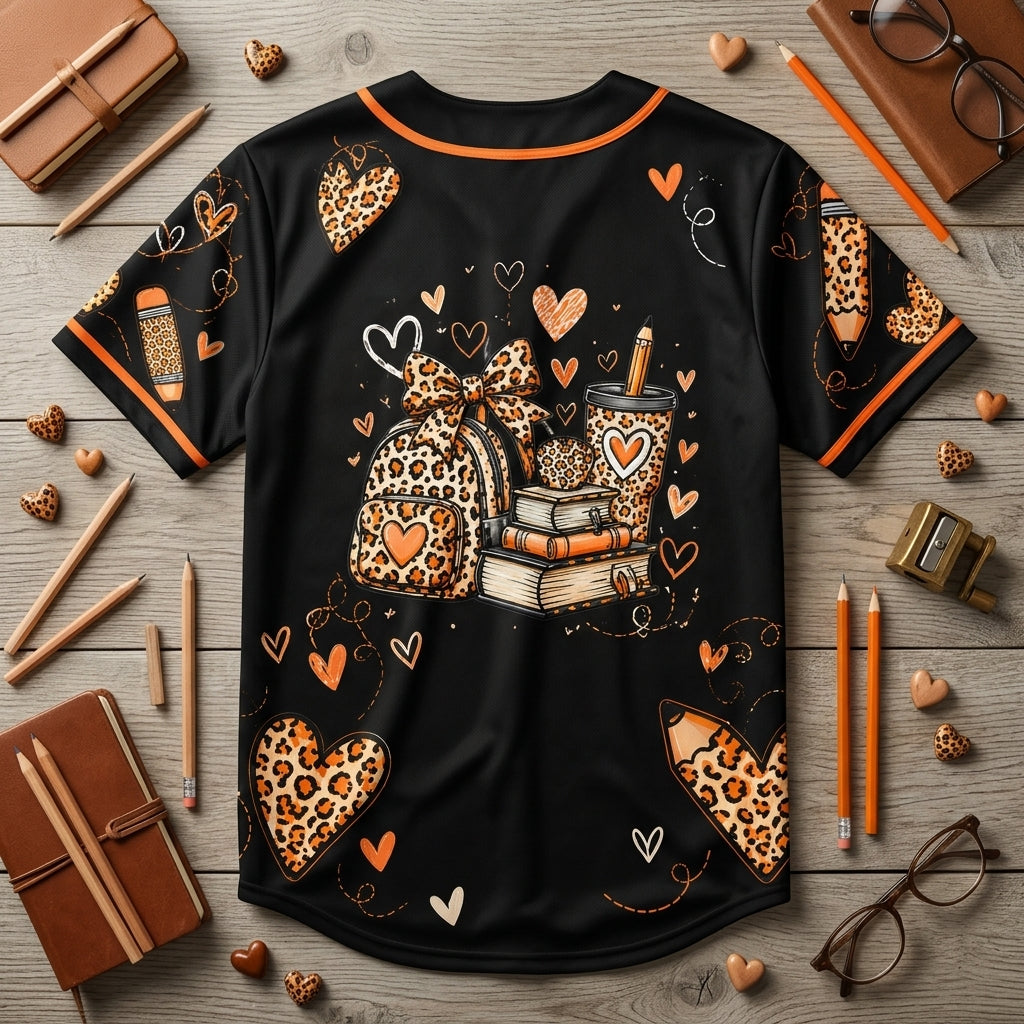 Custom K is for Kindness Orange Anti Bullying Unity Day Baseball Jersey for Teachers & Kids - mockup 4