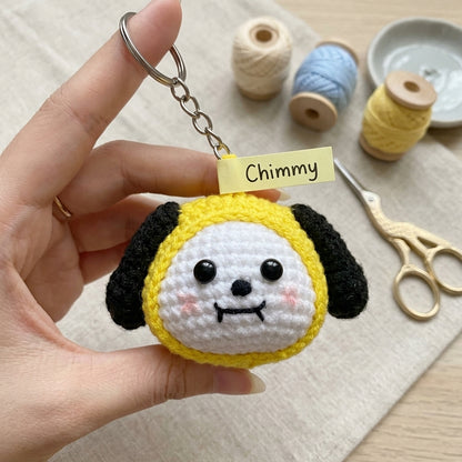 Handmade Crochet Character Keychain - Cute Amigurumi Bag Charm