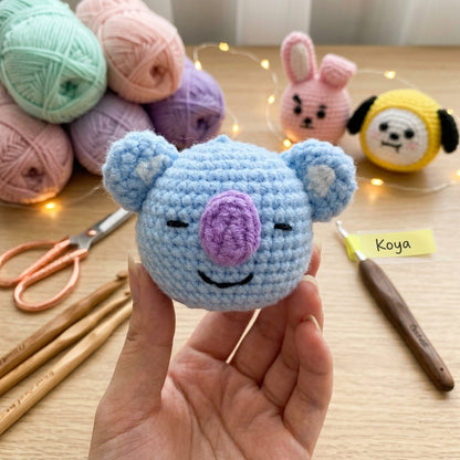 Handmade Crochet Character Keychain - Cute Amigurumi Bag Charm