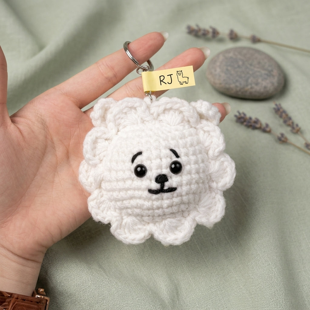 Handmade Crochet Character Keychain - Cute Amigurumi Bag Charm